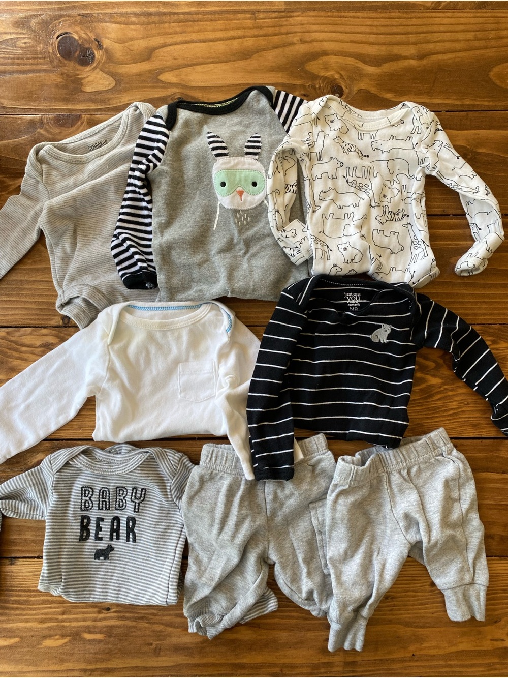 Neutral Newborn Bundle - Gray, White, Black